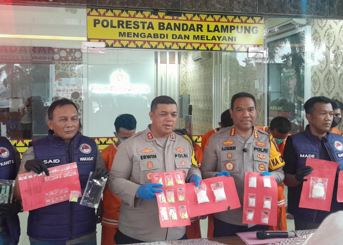 Dalam Sepekan Polresta Tangkap Tujuh Pelaku Terjaring Narkoba. Barang Bukti 220,92 Gram Sabu dan 97 Butir Ekst