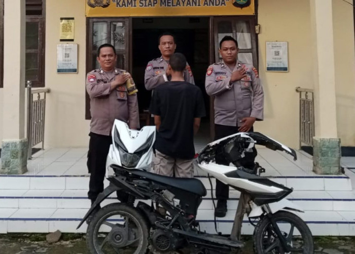 Polsek Pugung Amankan Pelajar Tersangka Curanmor Honda Beat Teman Sendiri