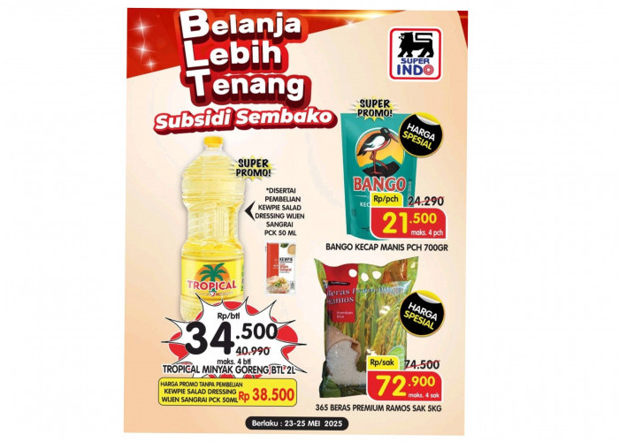 Promo JSM Superindo 23-25 Mei 2025 : Belanja Lebih Tenang Subsidi Sembako 
