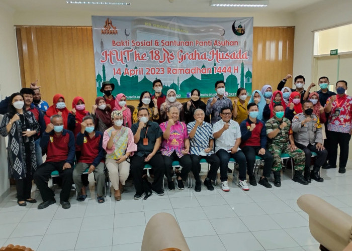 Rangkaian HUT ke 18, RS Graha Husada Bandar Lampung gelar Baksos dan Santunan