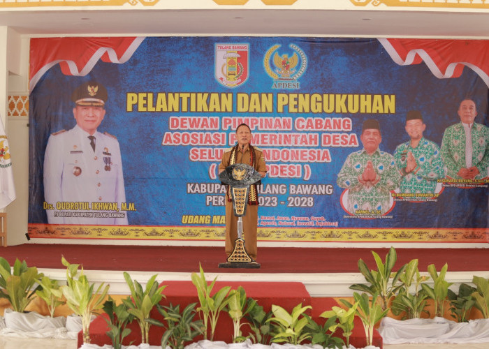 Pesan Pj Bupati Tulang Bawang untuk Pengurus Apdesi, Qudrotul Ikhwan: Harus Tertib Administrasi