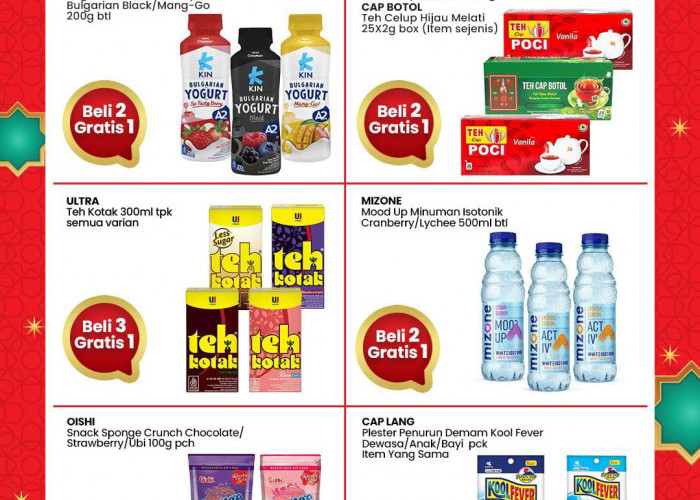 Promo Indomaret Beli 2 Gratis 1 Hadir Lagi! Banjir Bonus Makanan Ringan Hingga Minuman