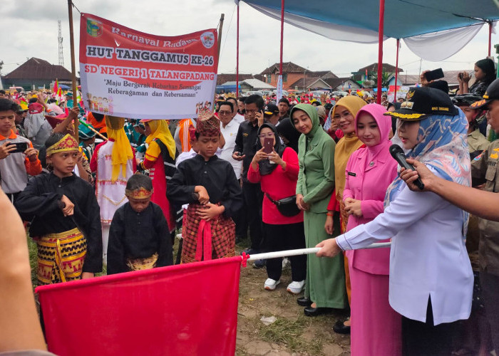 Pawai Budaya Meriahkan Rangkaian HUT Ke-26 Kabupaten Tanggamus