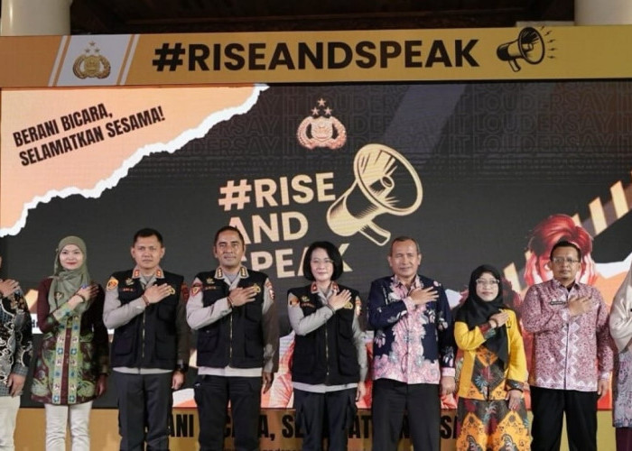 Barisan Polwan Cantik Dari Dittipid PPA dan PPO Bareskrim Polri Kampanye Rise and Speak, Ini Tujuannya
