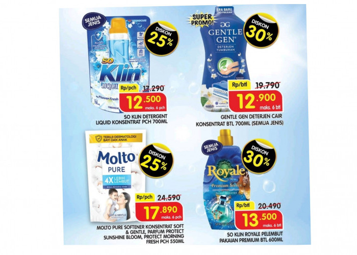 Hari Terakhir Program JSM Superindo, Promo Diskon Deterjen 30 Persen
