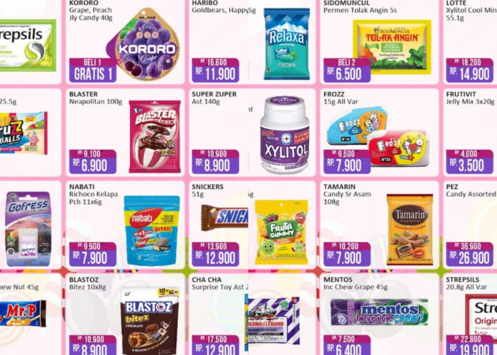 Nafas Lebih Segar, Belanja Murah Produk Permen di Alfamart, Cek Katalognya