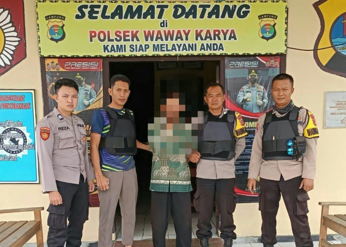 Hamili Anak Dibawah Umur, Kakek Ini Diamankan Polsek Waway Karya Lampung Timur