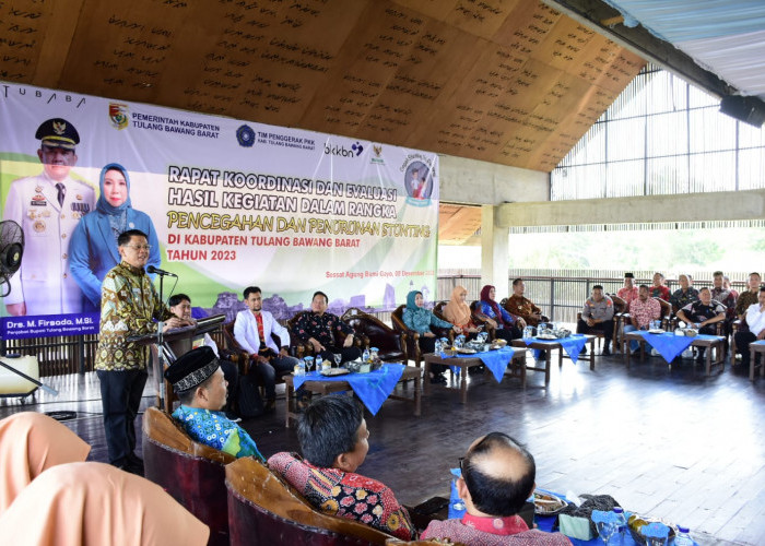Pj Bupati Tubaba Firsada Buka Rakor dan Evaluasi Pencegahan serta Penurunan Stunting 