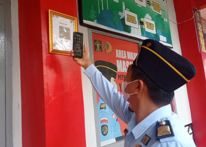 Rutan Kota Agung Terapkan Absensi Apel Pagi Berbasis Online Dengan QR Code