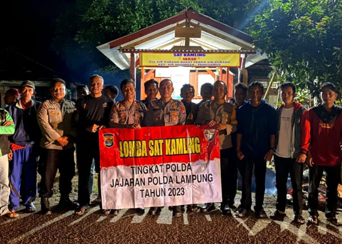 Polda Lampung Beri Nilai Sat Kamling Wilayah Polres Tanggamus