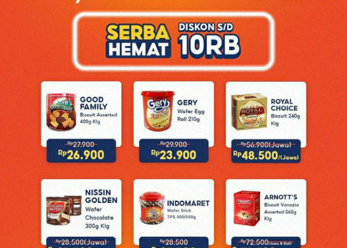 Cek Promo Serba Hemat dengan ShopeePay di Indomaret, Periode 10 Sampai 12 Maret 2023.