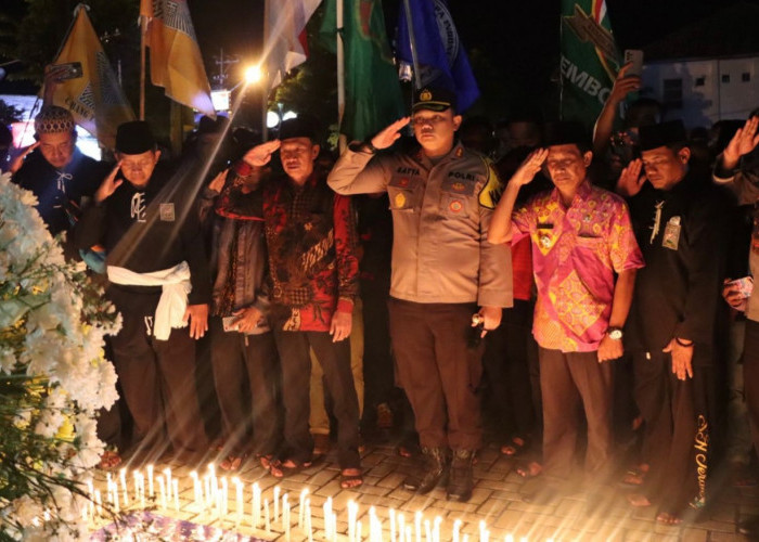 Polres Tanggamus Gelar Doa Bersama Pecinta Bola Atas Tragedi Kanjuruhan