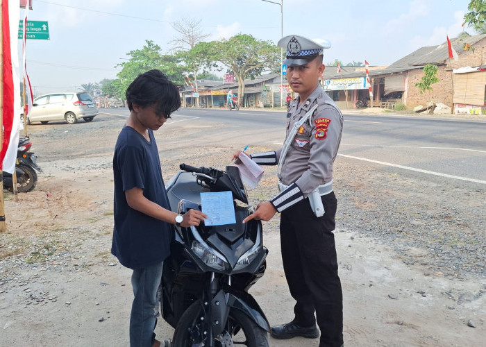 Ops Zebra Krakatau, Polres Mesuji Lakukan Puluhan Tilang