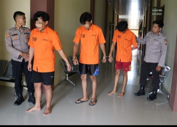 Tunggu Pembeli di SPBU, Tiga Pemuda Diamankan