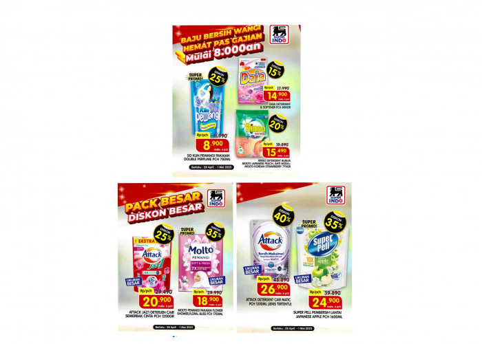 Update Promo Superindo Pada 1 Mei 2025, Ada Produk Home Care Mulai Rp 8000