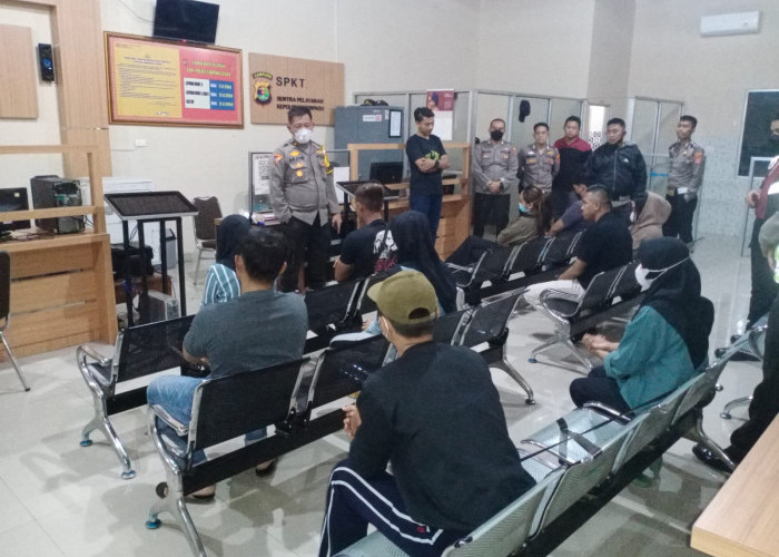 Razia 6 Jam, Polres Lampung Utara Amankan Pasangan Tidak Sah dari Hotel Melati dan Tempat Hiburan Malam