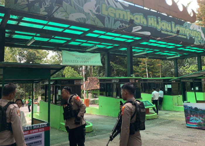 Libur Lebaran 2025, Polresta Bandarlampung Tingkatkan Pengamanan di Objek Wisata