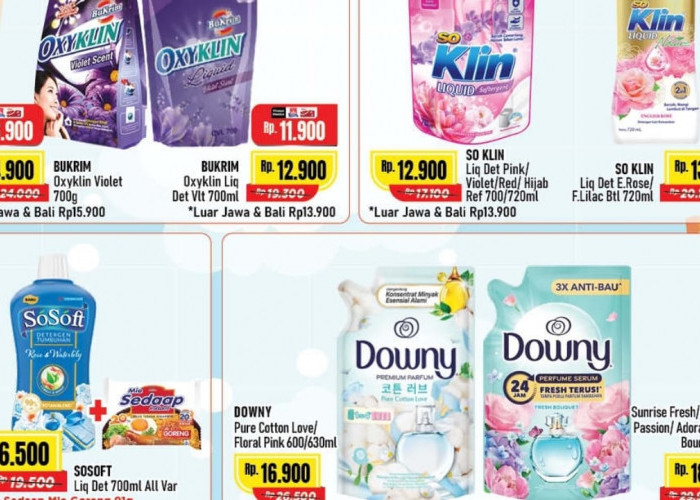 Deterjen Murah Dengan Diskon Hingga 47 Persen, Borong di Alfamart Terdekat Sebelum Kehabisan!