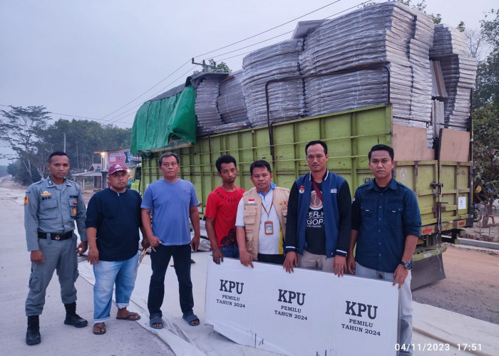 Logistik Pemilu 2024, KPU Mesuji Terima 1.920 Bilik Suara
