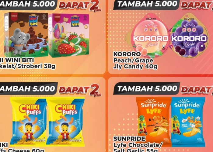 Promo Alfamart Untuk Produk Camilan, Tambah Sedikit Bisa Dapat Banyak!