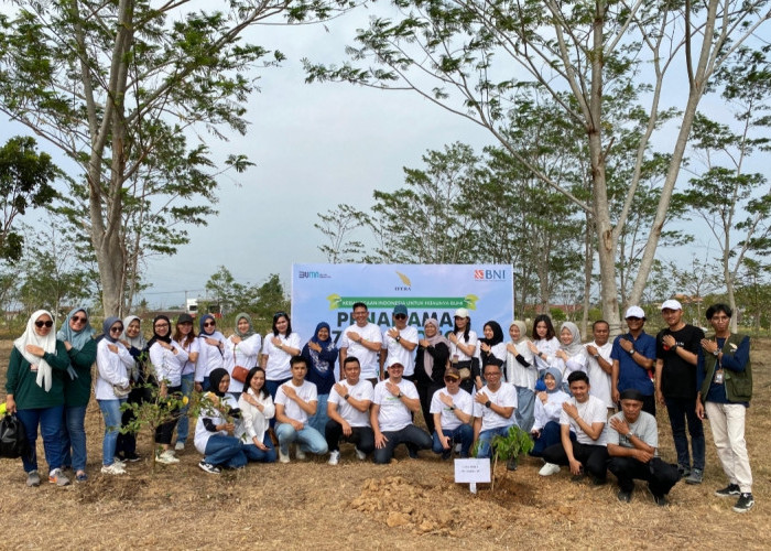 Bentuk Lanjutan HUT ke 77 Tahun & Implementasikan Program TJSL, BNI Tanam 100 Bibit Pohon Kelengkeng di ITERA