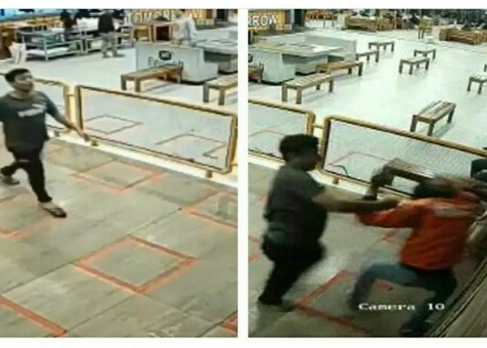 Tega! Detik-Detik Kepala Driver Ojol Dihantam Bata oleh Pria Tak Dikenal