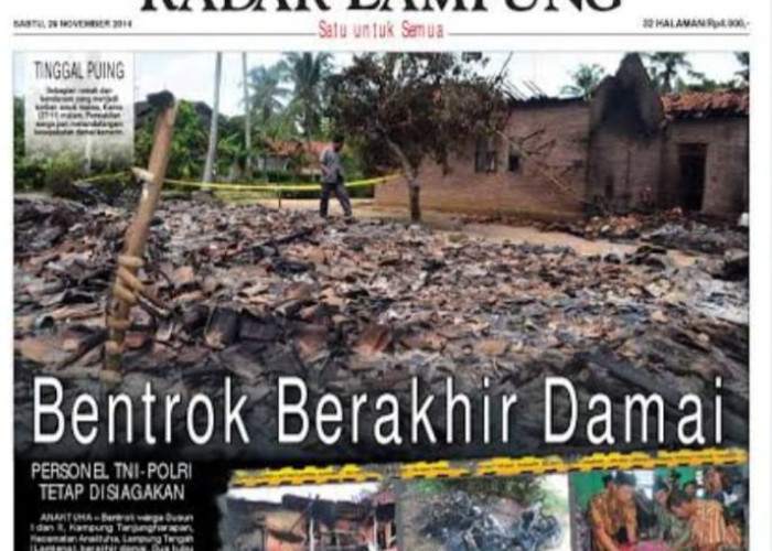 Bak Bom Waktu Konflik Horizontal Pecah, Ini Sederet Konflik yang Terjadi di Lampung