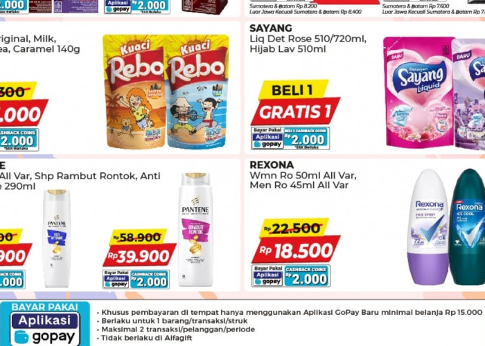 Promo Spesial Mingguan Sampai 15 April 2025 di Alfamart, Ada Cashback Hingga Rp10 Ribu