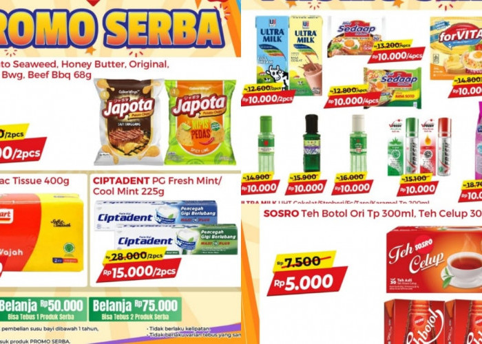 Belanja Murah Bikin Untung, Dapatkan Promo Alfamart Serba Rp5 Ribu Hingga Rp15 Ribu, Cek Katalognya