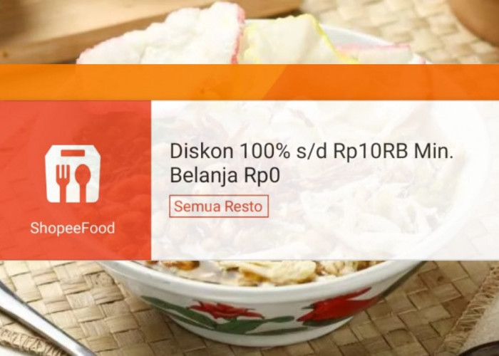 Diskon Hingga 100 Persen di ShopeeFood Hari Ini, Klaim Sekarang!