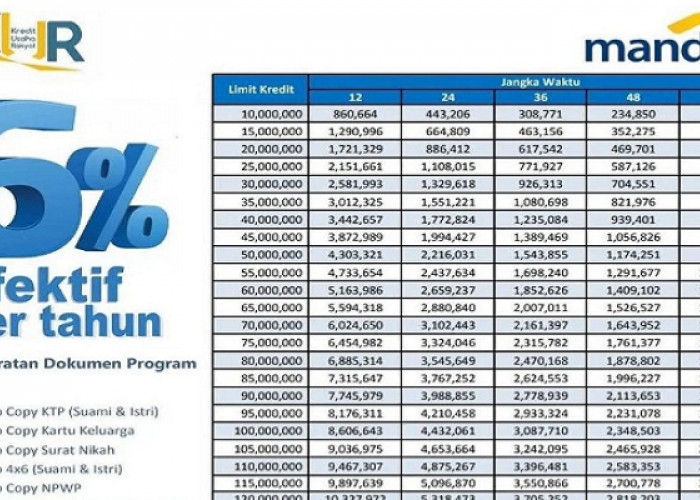 Ajukan sekarang, KUR Mandiri 2023 Tanpa Agunan, Bisa Pinjam Rp 100 Juta untuk Pemegang Identitas KTP Ini
