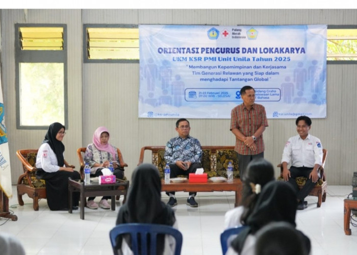 Dari Orientasi Pengurus dan Lokakarya 2025, Ini Harapan Wakil Rektor Prof Sunyono Terhadap UKM KSR PMI Unila