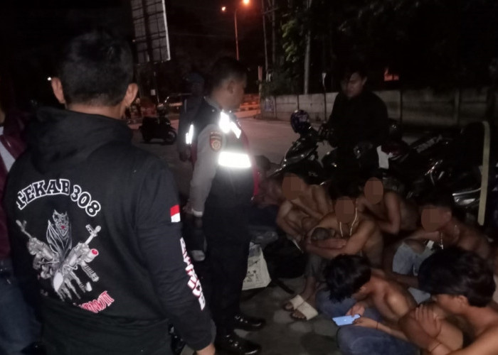 Gagalkan Aksi Tawuran, Polsek Sukarame Amankan 11 Remaja Berikut Sajam Juga Motor