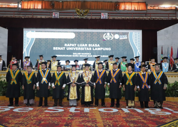 Penghujung Tahun 2024, Unila Kukuhkan 9 Guru Besar, Berikut Daftarnya