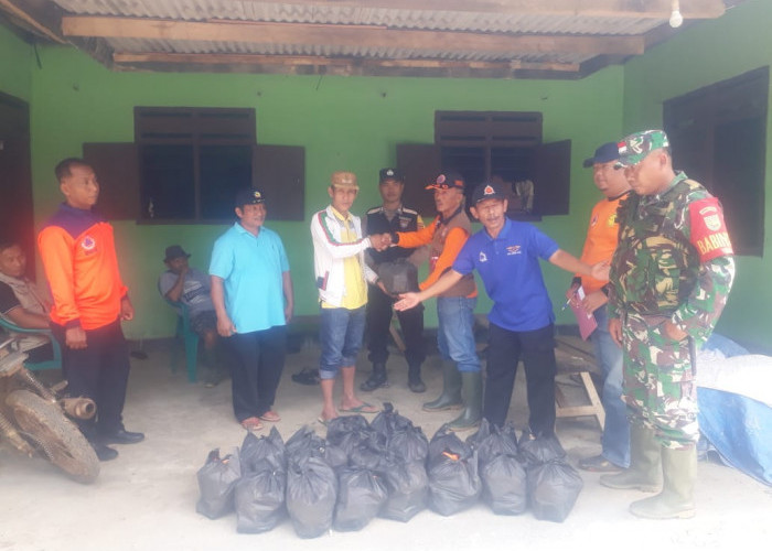 Hujan Deras, 20 Rumah Terendam Banjir Bandang, BPBD Bagikan Bantuan Sembako