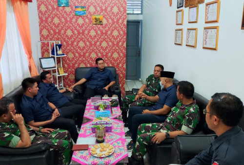 Dandim 0427 Way Kanan Kunjungi KPU, Terungkap Inilah Misi yang Dibawa