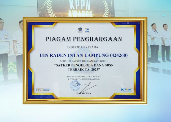UIN RIL Raih Penghargaan Pengelola Dana SBSN Terbaik 2023