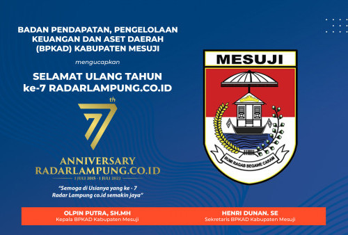 BPKAD Kabupaten Mesuji Mengucapkan Selamat Ulang Tahun ke-7 Radarlampung.co.id