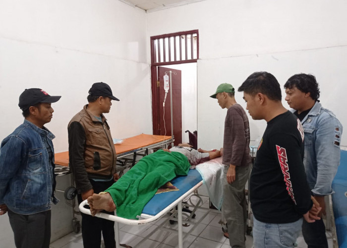Saling Bacok, Peratin dan Kepala Pemangku di Lampung Barat Luka Parah