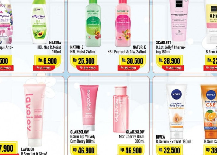 Promo Body Lotion Dengan Budget Irit di Alfamart, Ada Produk Favoritmu?