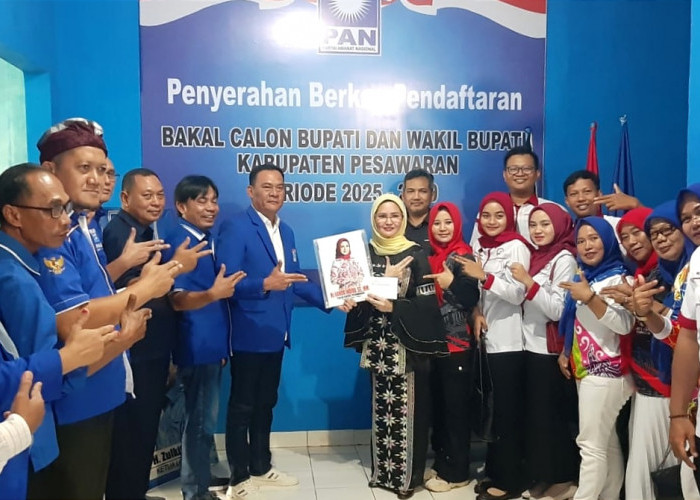 Serahkan Berkas Penjaringan Balonkada, Nanda Indira Bercita-cita Membuat Pesawaran CAKEP