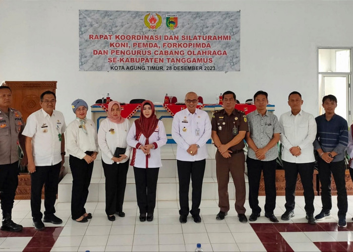KONI Tanggamus Gelar Rakor dan Silaturahmi Dengan Pemkab, Forkopimda serta Pengurus Cabang Olahraga 