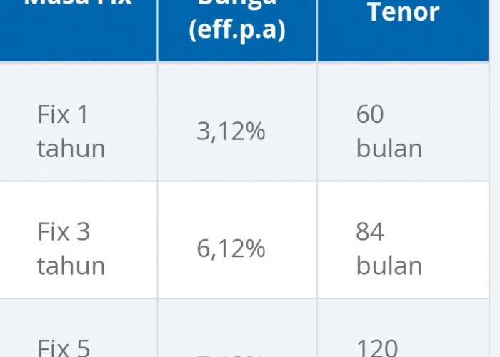 KUR BCA Rp 500 Juta Tenor 3 tahun, Kredit Multiguna Usaha BCA Dapat Rp 500 juta Tenor 5 tahun 