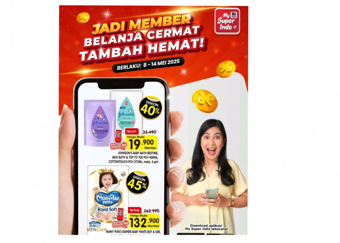 Belanja Cermat Hemat Member Superindo 8-14 Mei 2025 salah satunya Promo popok bayi, Ibu Smart Anak Happy
