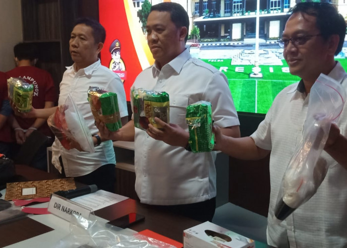 Polda Lampung Dalami Asal Narkotika Sabu-sabu Seberat 6,18 Kg