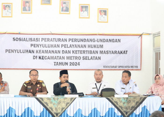 DPRD Kota Metro Sosialisasikan Perda ke Masyarakat