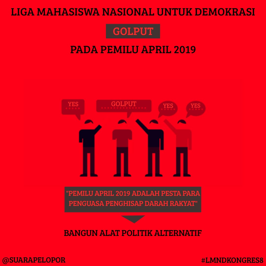 LMND Pilih Golput di Pemilu 2019