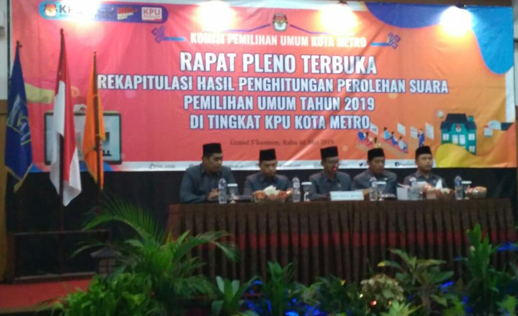 KPU Metro Pleno Terbuka, Semua Pihak Diminta Mengawasi