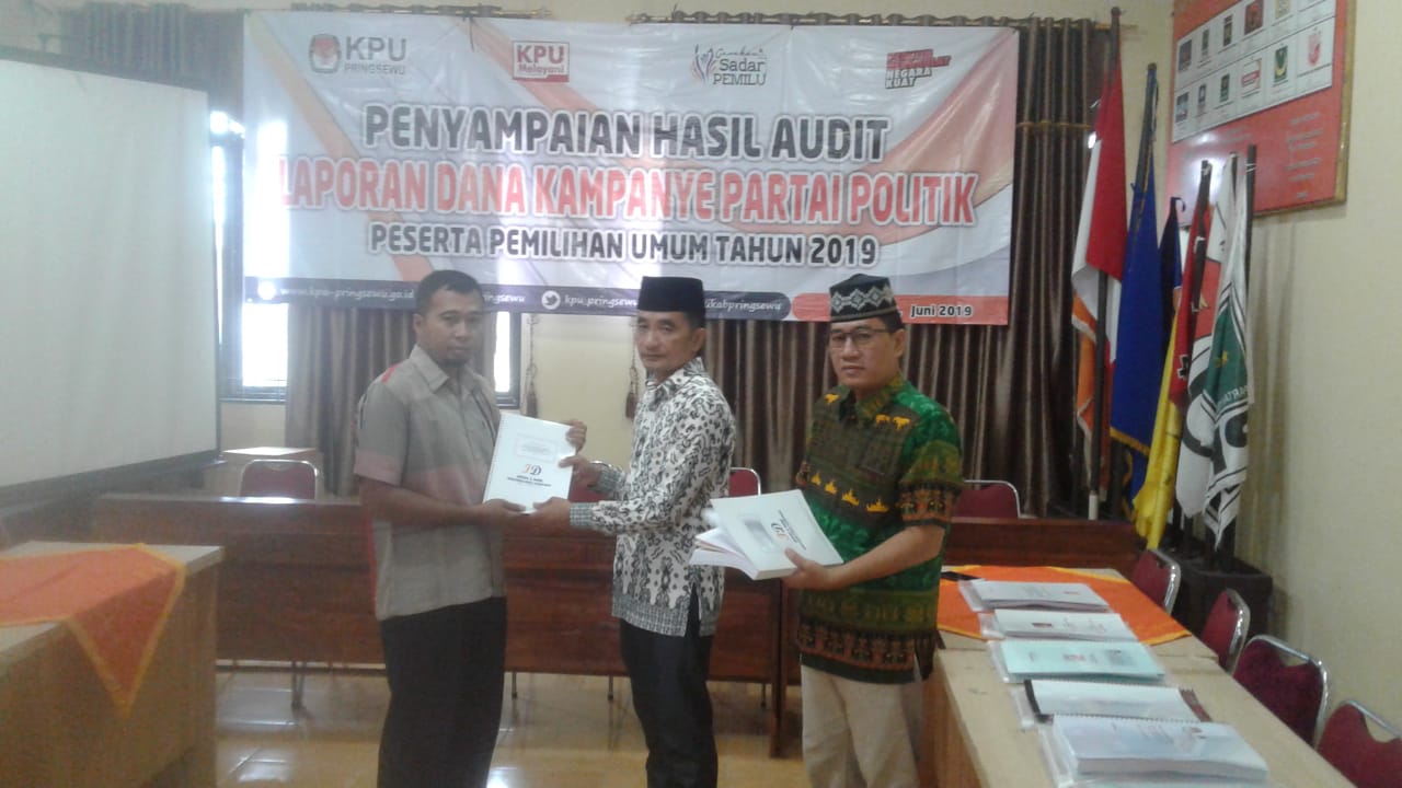 Dua Parpol di Pringsewu Tak Ada Laporan Audit Dana Kampanye