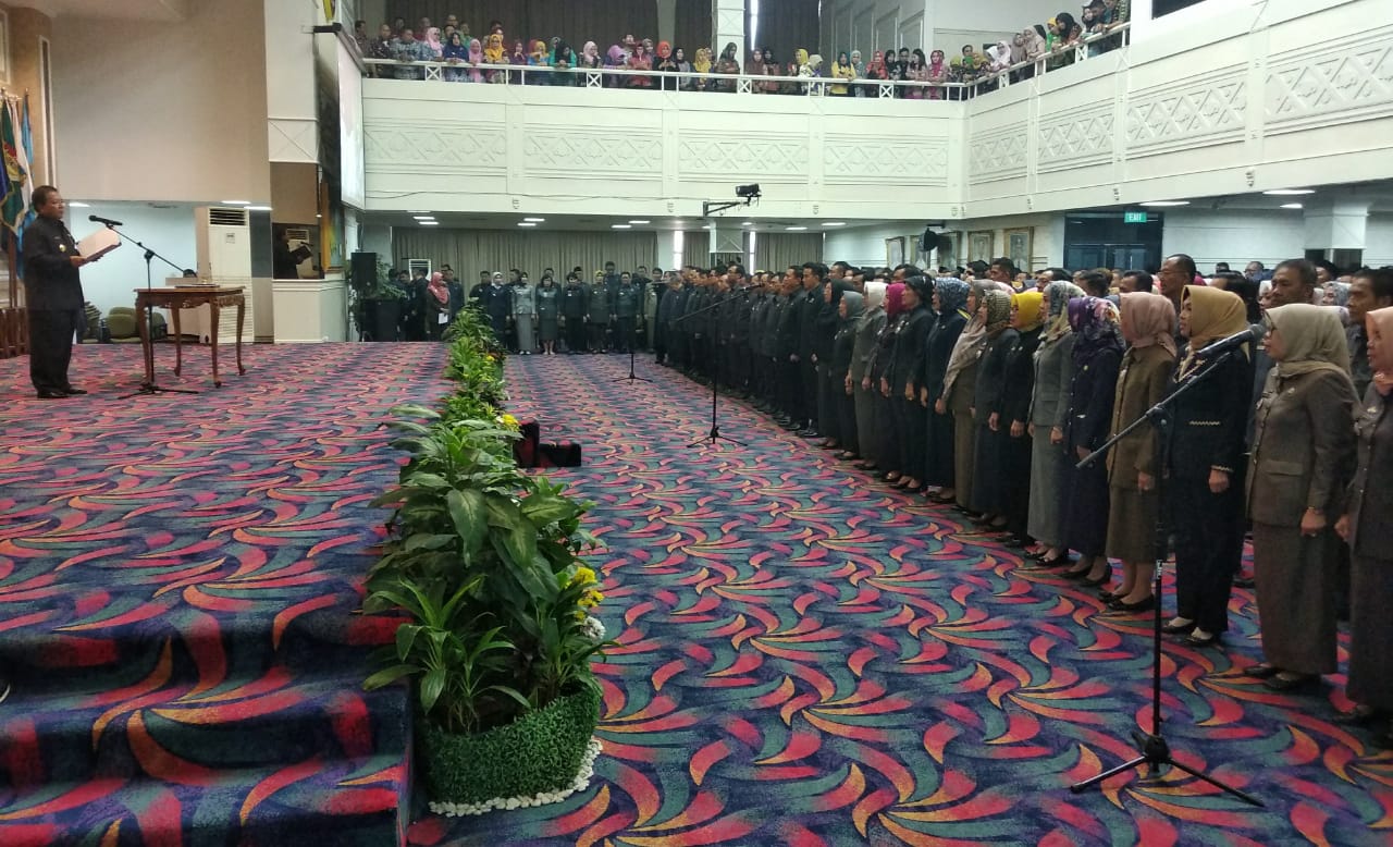 Gubernur Lampung Lantik 587 Jabatan Eselon III dan IV